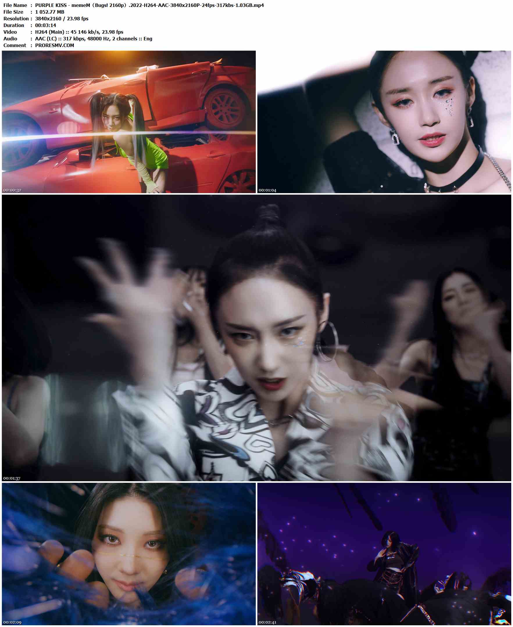 PURPLE KISS - memeM（Bugs! 2160p）.2022-H264-AAC-3840x2160P-24fps-317kbs-1.03GB官方MV_高清MV